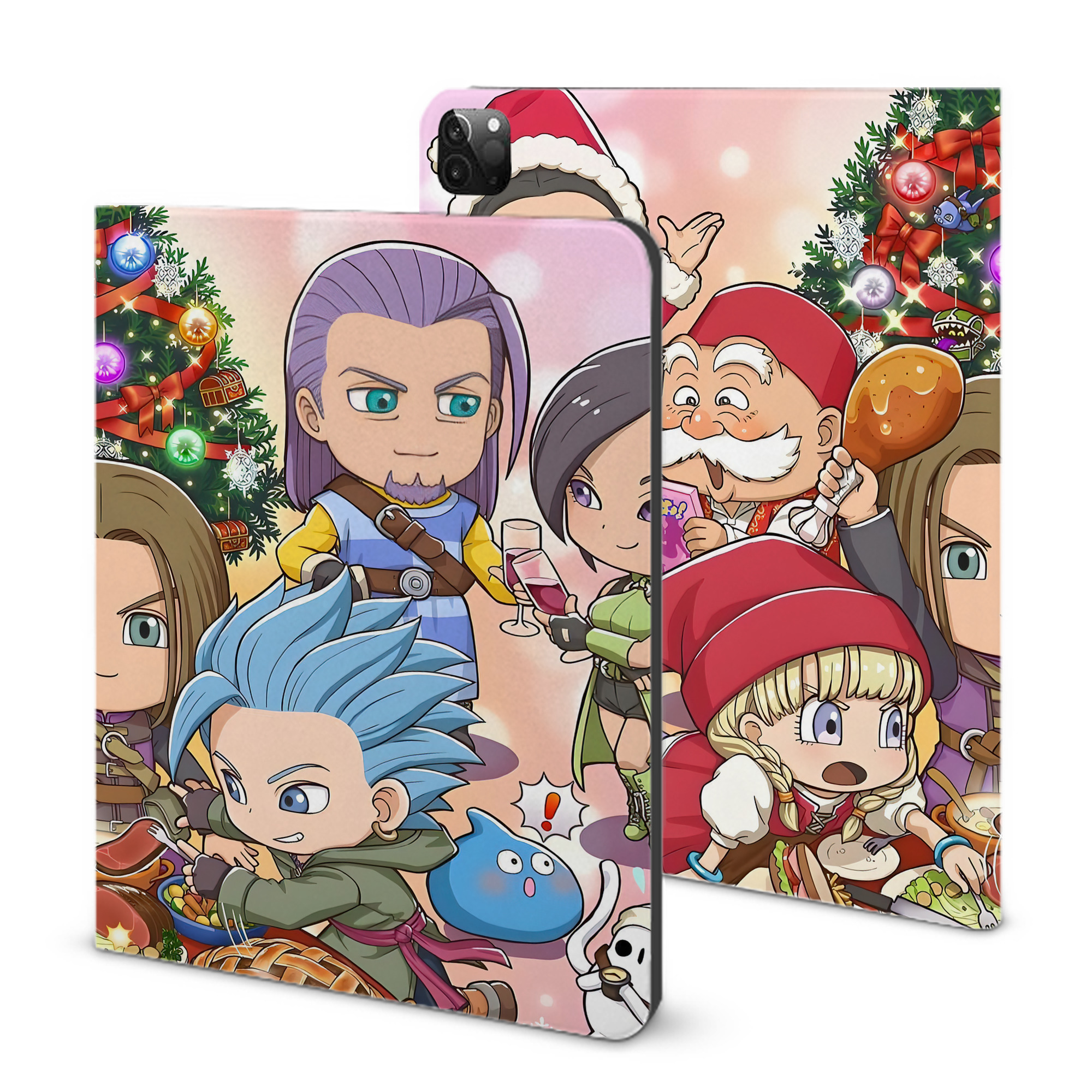 （画像用） ドラゴンクエスト Doragon Kuesuto Dragon Quest IPadケース ペンホルダー付き ブックスタイルデザイン
